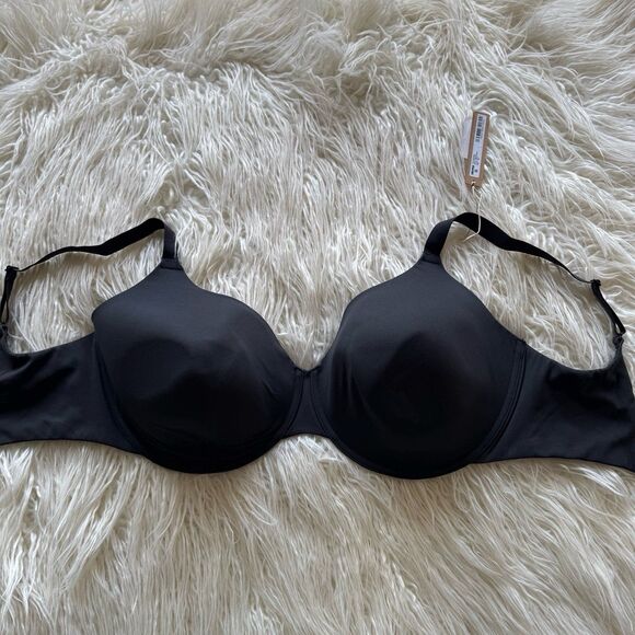 Skims Fits Everybody T-Shirt Bra Onyx Size 38H - Picture 2 of 8